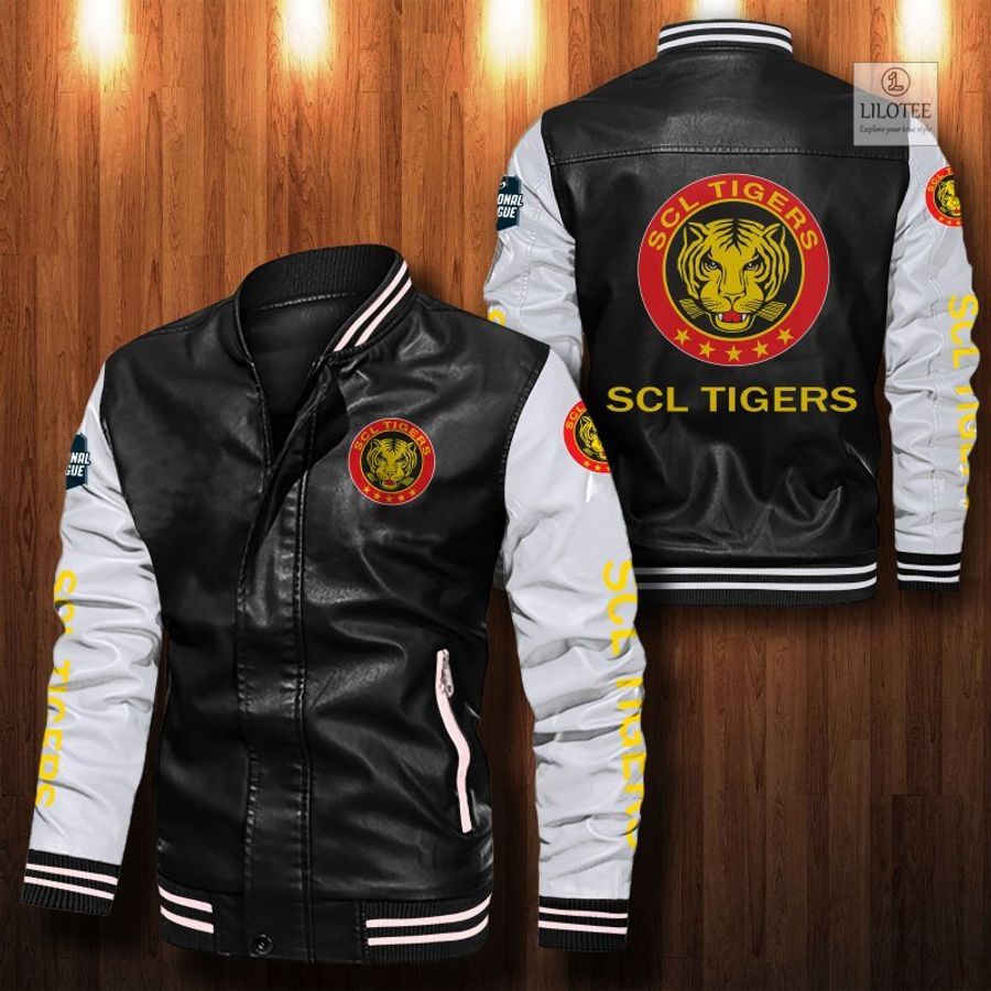 SCL Tigers Bomber Leather Jacket 2