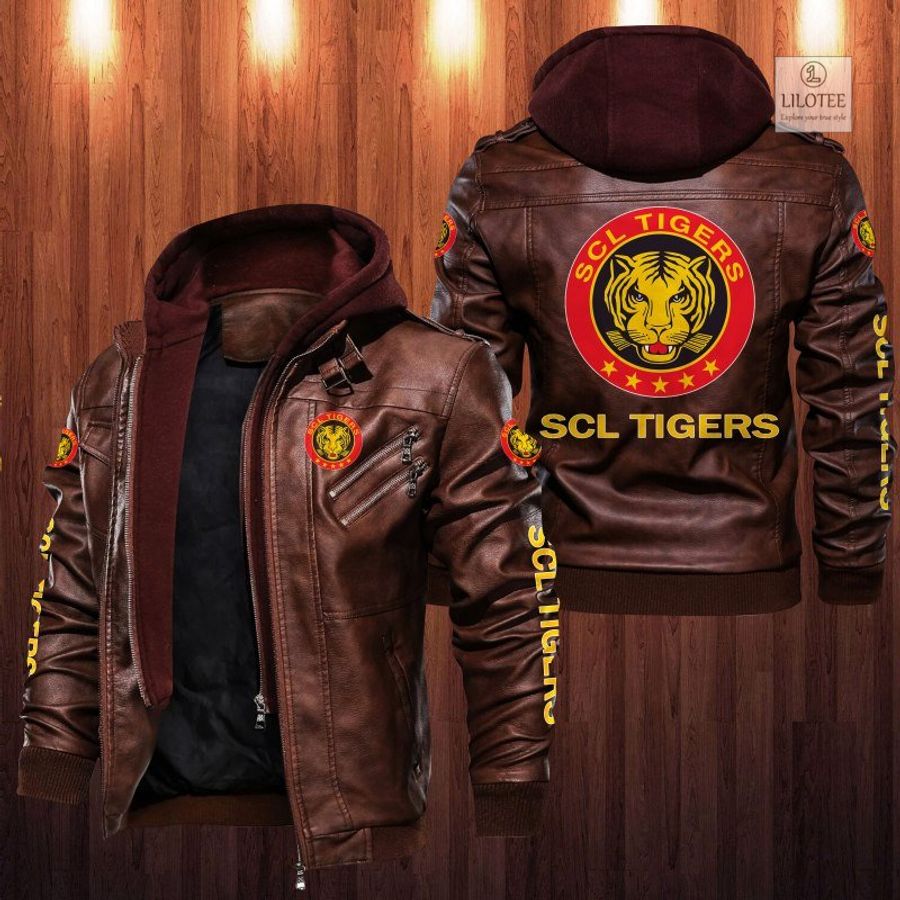 SCL Tigers Leather Jacket 2