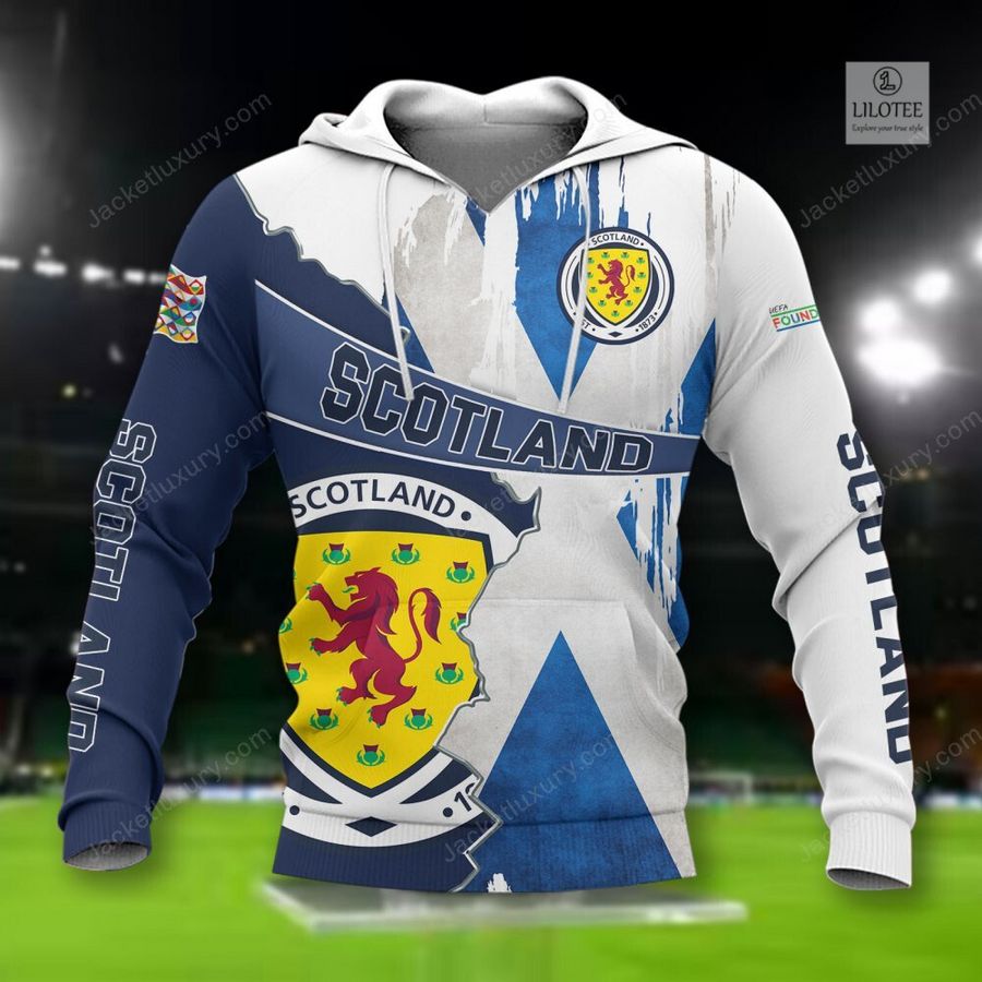 Scotland national football team Blue 3D Hoodie, Shirt 2