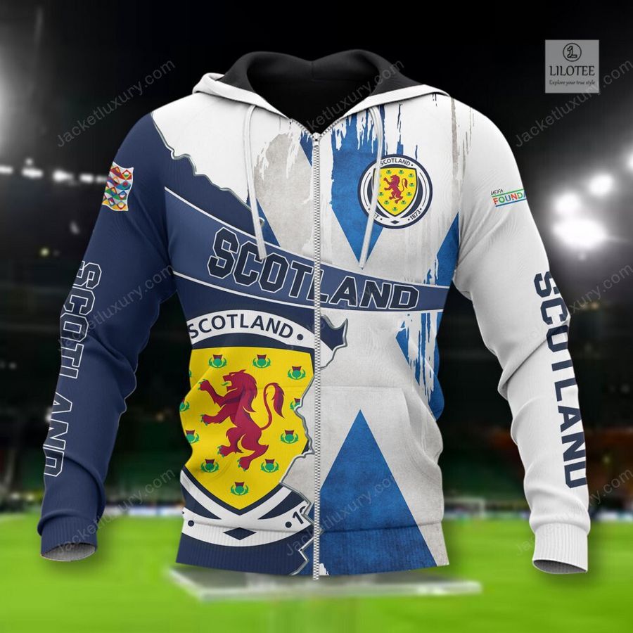 Scotland national football team Blue 3D Hoodie, Shirt 14