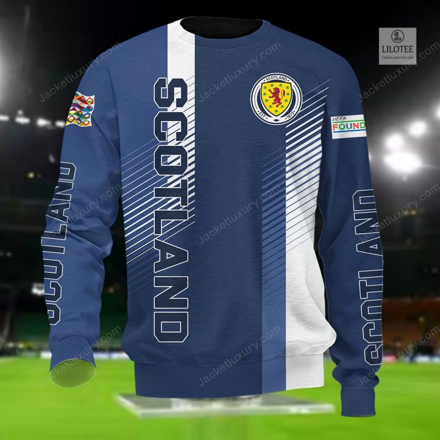 Scotland national football team Navy 3D Hoodie, Shirt 5