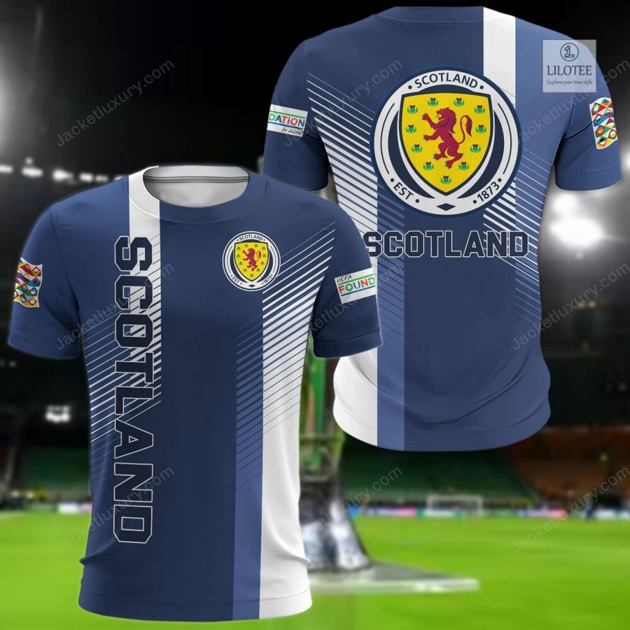 Scotland national football team Navy 3D Hoodie, Shirt 8