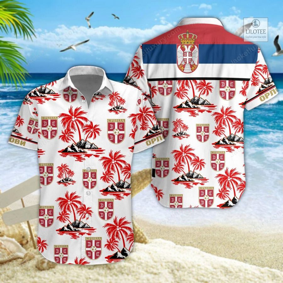 BEST Serbia national football team Hawaiian Shirt, Shorts 5
