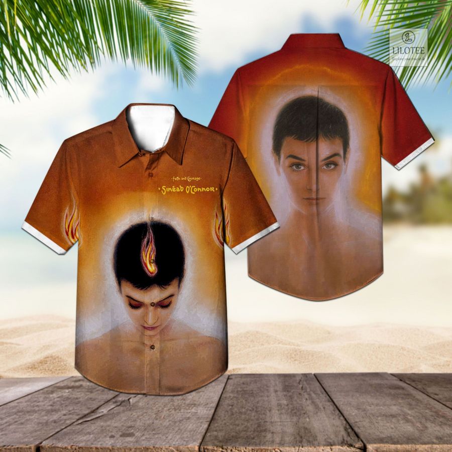 BEST Sinead O Connor Faith And Courage Hawaiian Shirt 3