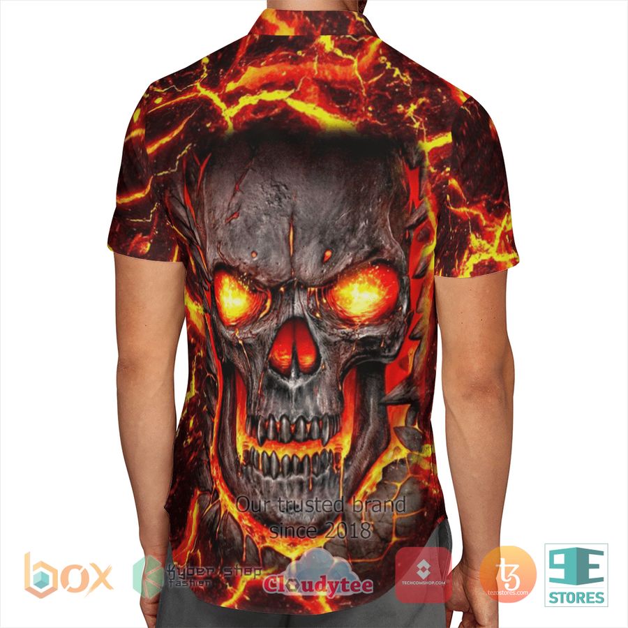 BEST Skull Fire Lovers Hawaii Shirt 3