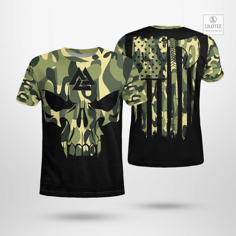 BEST Skull Viking Viking Flag Axe Viking T-Shirt 7