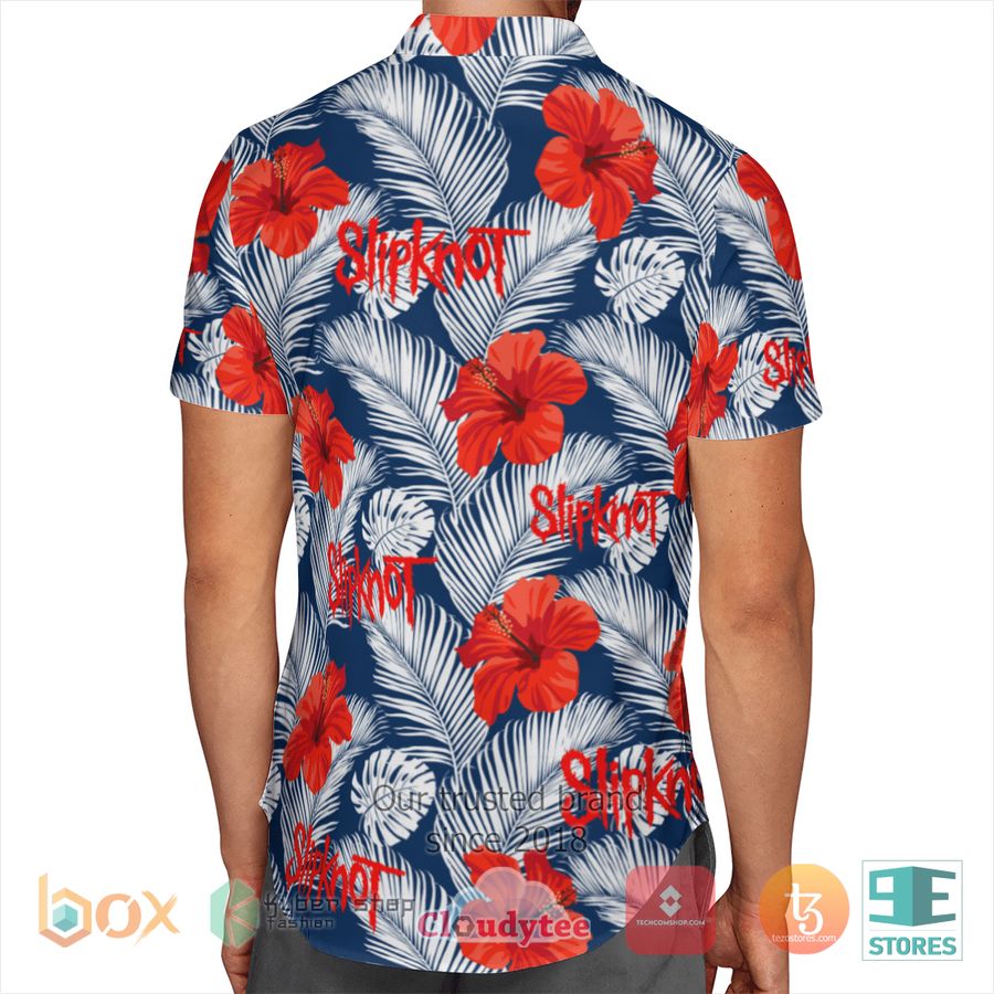 BEST Slipknot Hibiscus Blue Hawaii Shirt 5