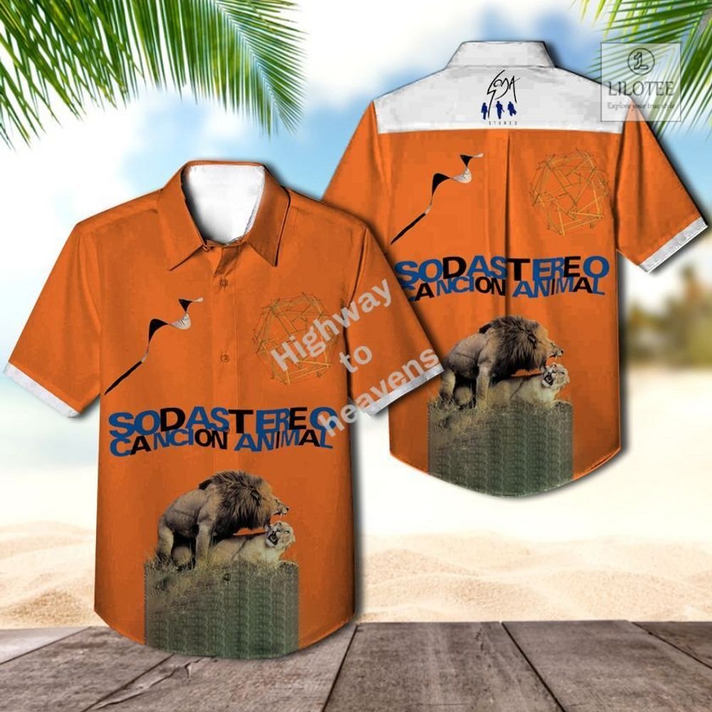 BEST Soda Stereo Cancion animal Casual Hawaiian Shirt 3