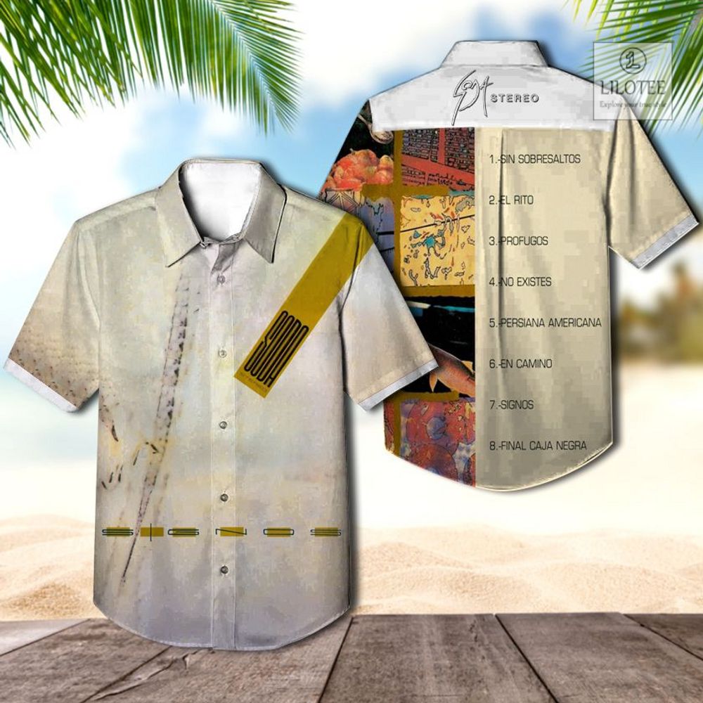 BEST Soda Stereo Signos Casual Hawaiian Shirt 2