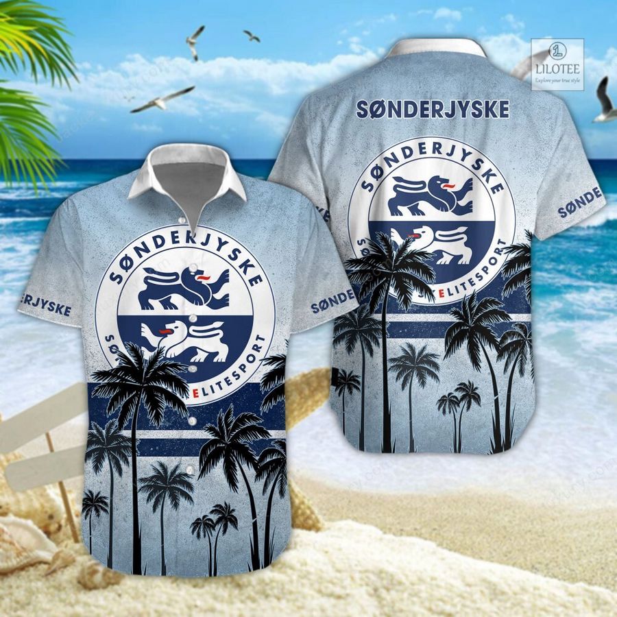 BEST SonderjyskE Fodbold Hawaiian Shirt, Short 5
