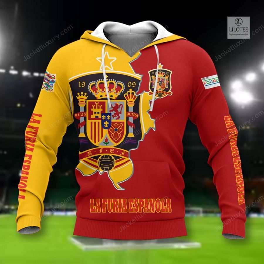 Spain La Furia Espanola national football team 3D Hoodie, Shirt 2