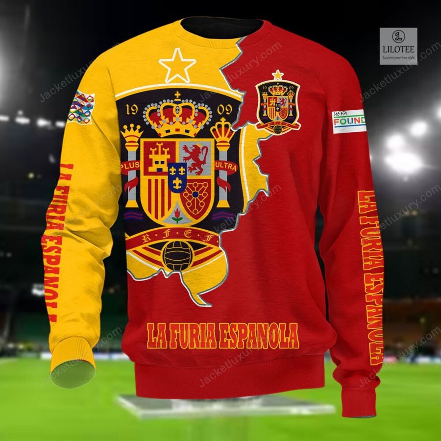 Spain La Furia Espanola national football team 3D Hoodie, Shirt 5