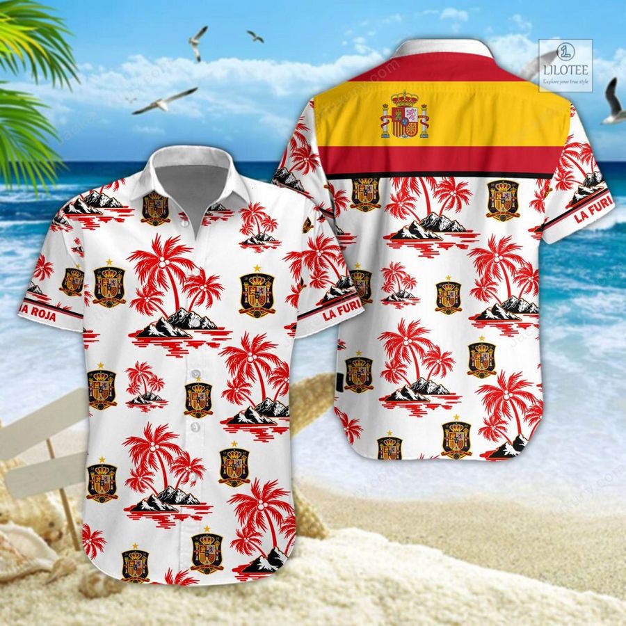 Spain national football team Hawaiian Shirt, Short 1
