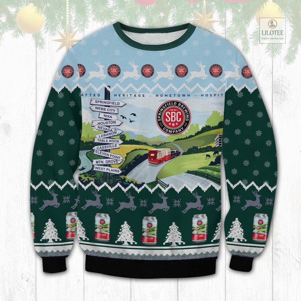 BEST Springfield Brewing Company Christmas Sweater and Sweatshirt 3