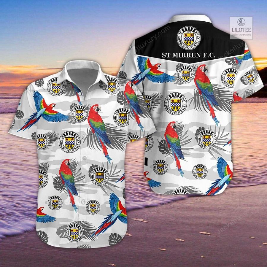 BEST St Mirren Football Club Parrot Hawaiian Shirt, Shorts 5