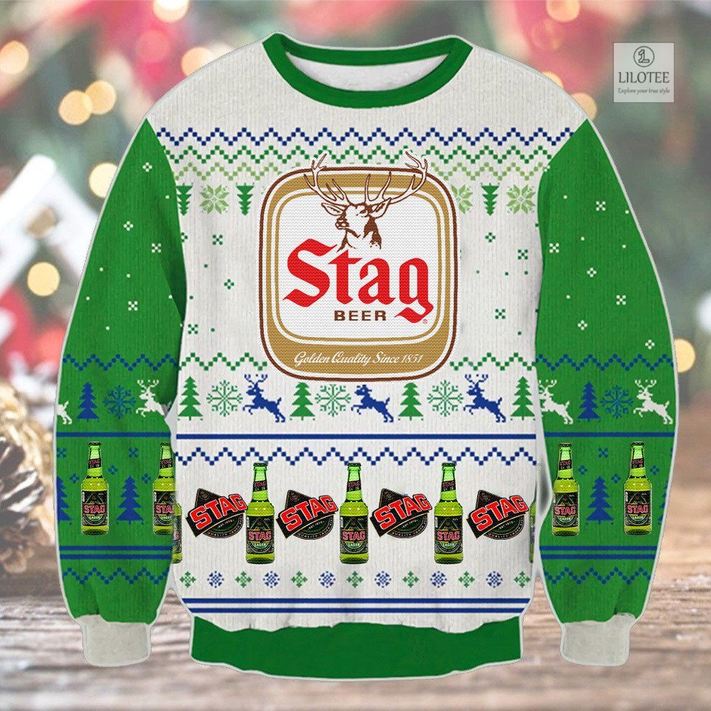 BEST Stag Beer Christmas Sweater and Sweatshirt 3