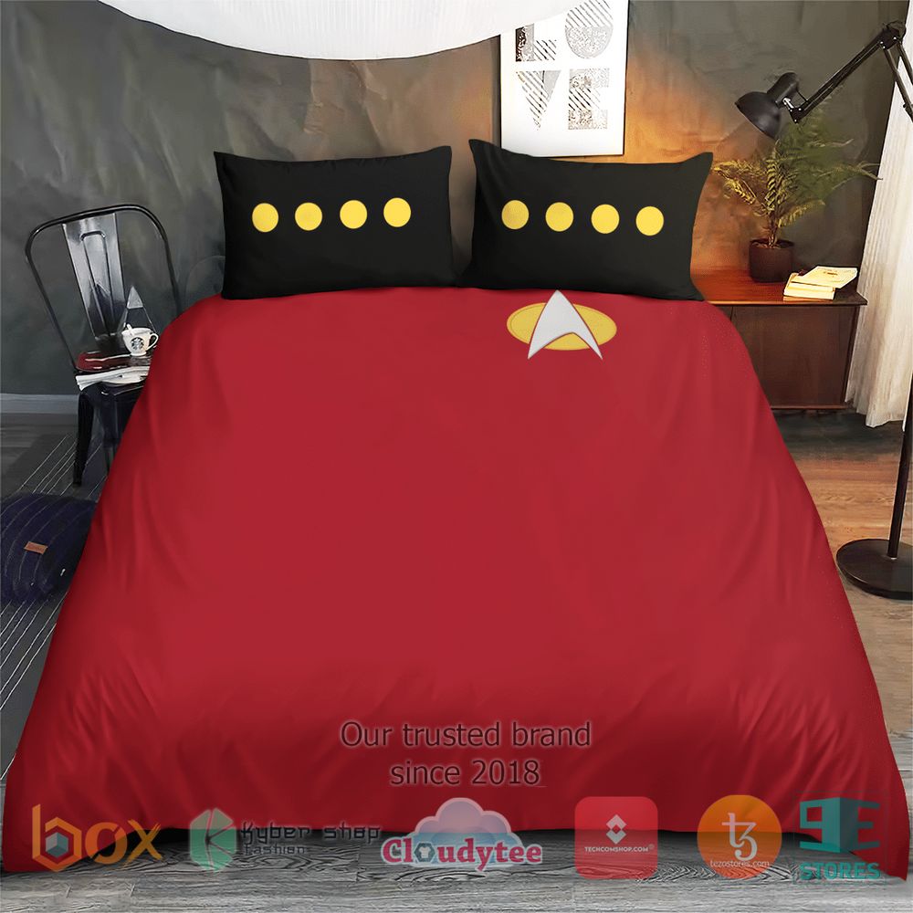 HOT Star Trek Red Cover Bedding Set 6