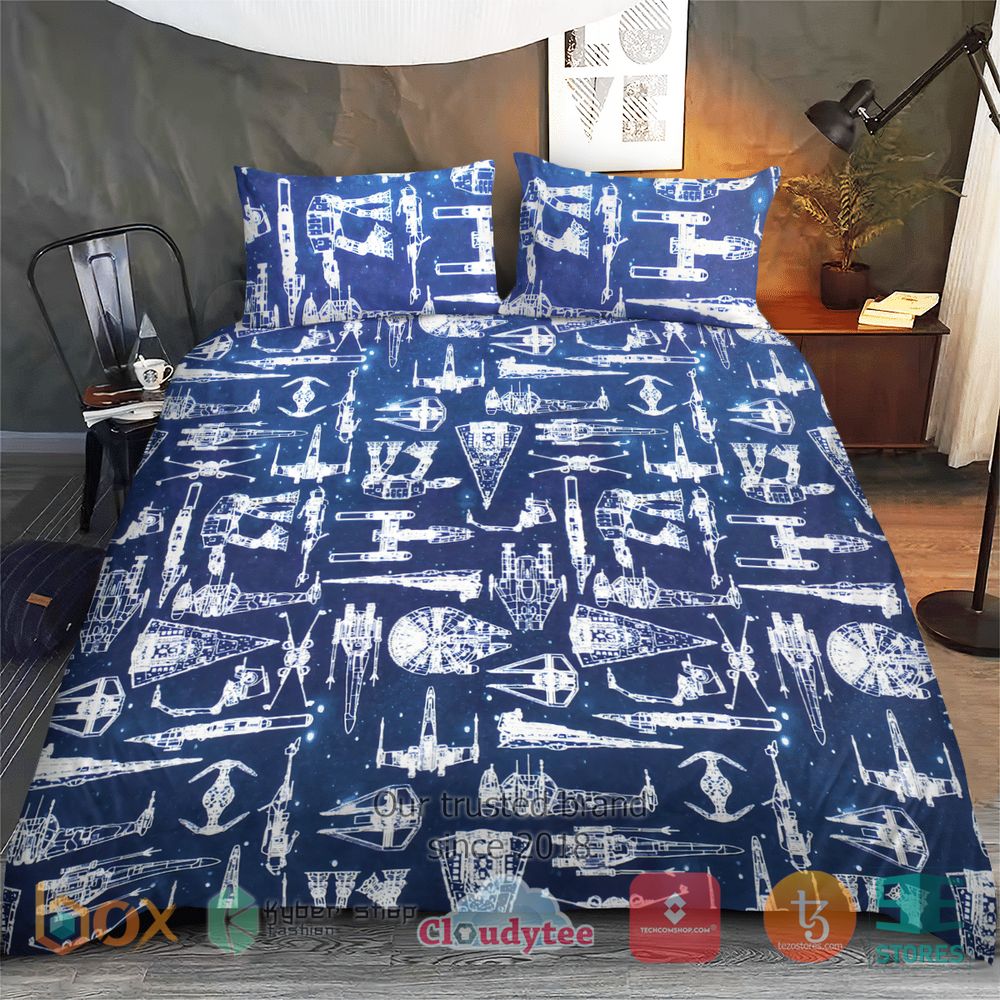 HOT Star Wars Control Panel Blue Cover Bedding Set 5