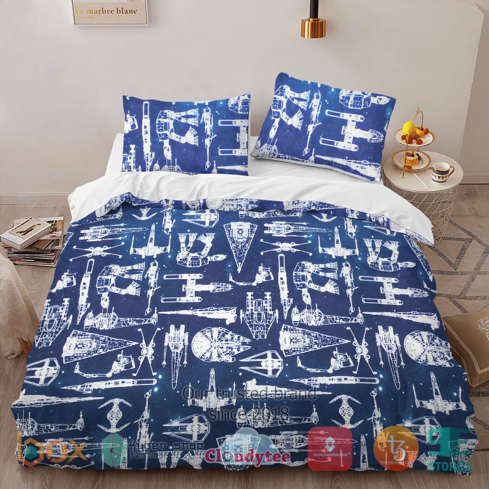 Alternative view of HOT Star Wars Control Panel Blue Cover Bedding Set