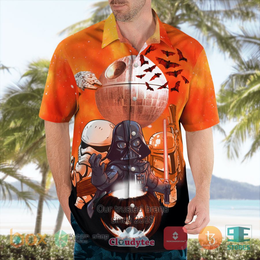 BEST Star Wars Darth Vader Boba Fett Stormtrooper Halloween Night Hawaii Shirt 16