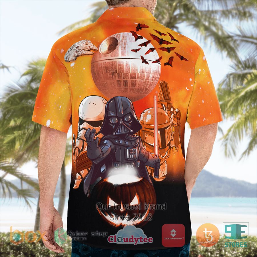 BEST Star Wars Darth Vader Boba Fett Stormtrooper Halloween Night Hawaii Shirt 7