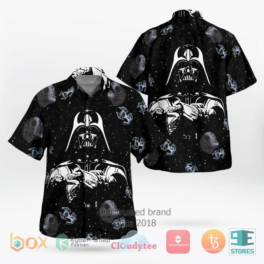 BEST Star Wars Darth Vader in Galaxy black Hawaii Shirt 9