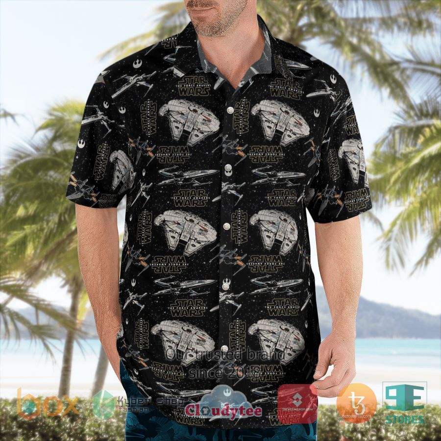 BEST Star Wars Spaceships Black Hawaii Shirt 4 BEST Star Wars Spaceships Black Hawaii Shirt - Image 4
