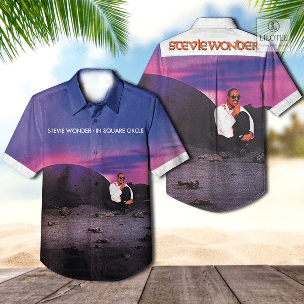 BEST Stevie Wonder In Square Circle Casual Hawaiian Shirt 2
