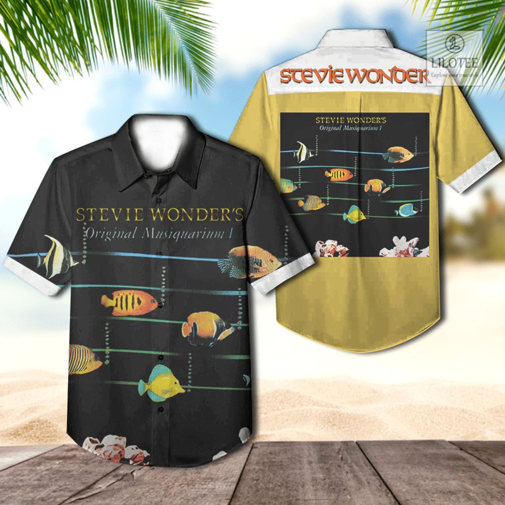 BEST Stevie Wonder Original Musiquarium Casual Hawaiian Shirt 2