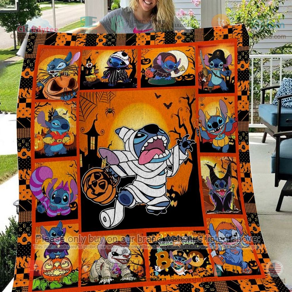 NEW Stitch Halloween Pumpkin Quilt 5