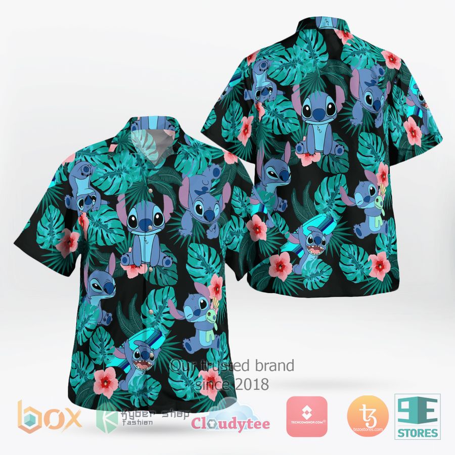 BEST Stitch Monstera Deliciosa Hawaii Shirt 2