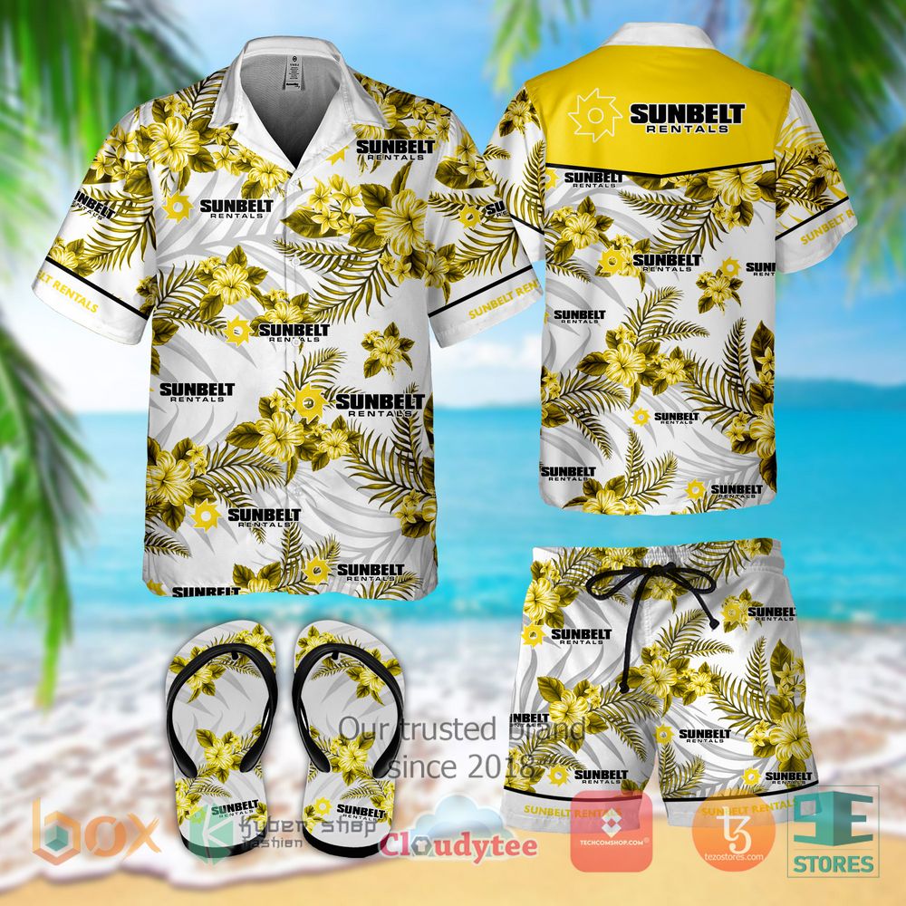BEST Sunbelt Rentals Hawaiian Shirt, Shorts 3