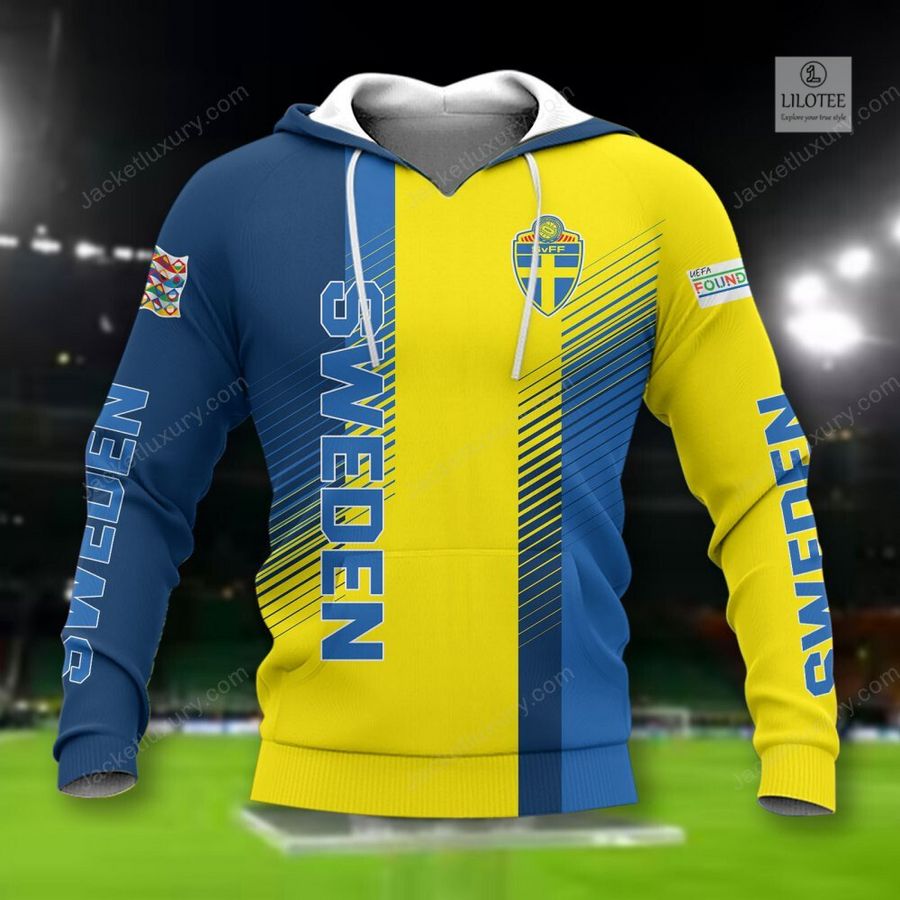 Sweden national football team yellow 3D Hoodie, Shirt 2