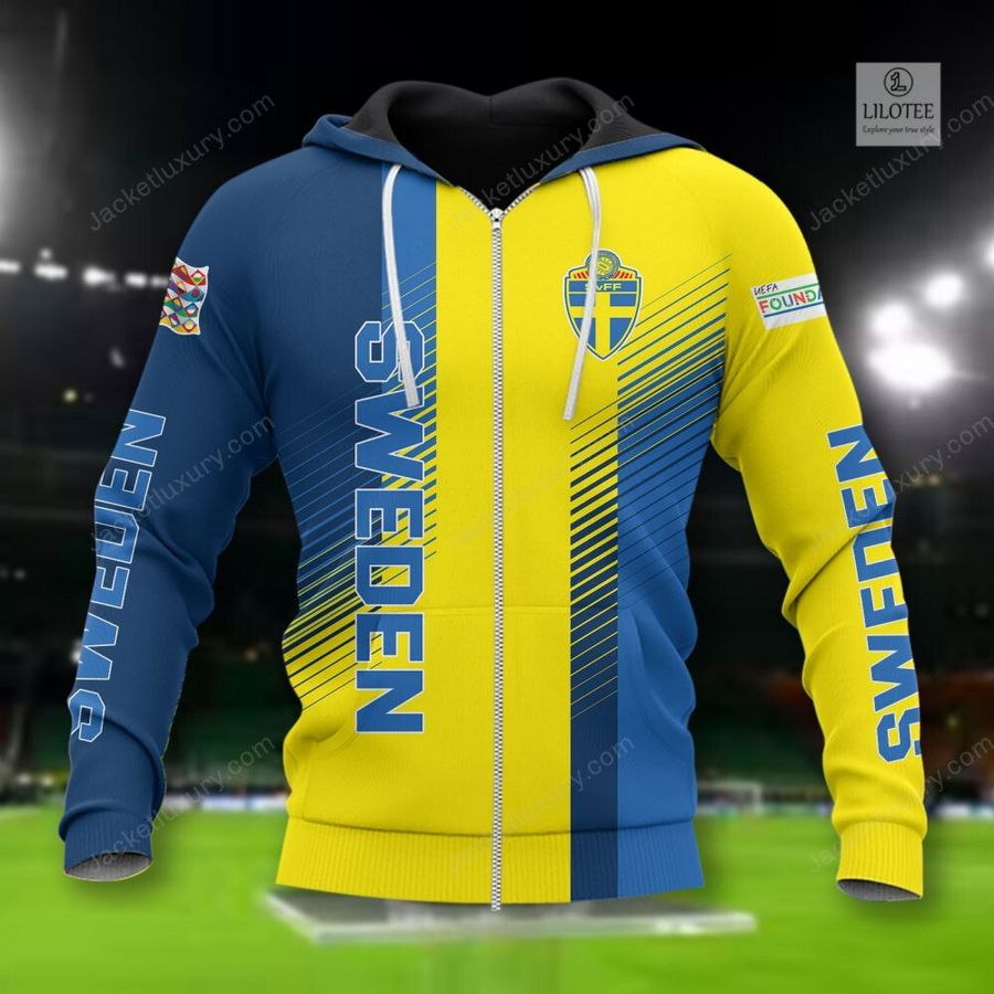 Sweden national football team yellow 3D Hoodie, Shirt 4
