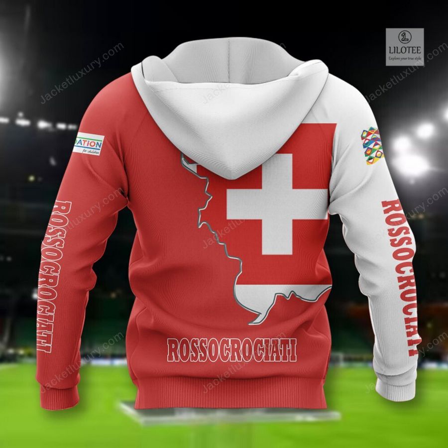 Switzerland Rossocrociati national football team 3D Hoodie, Shirt 3