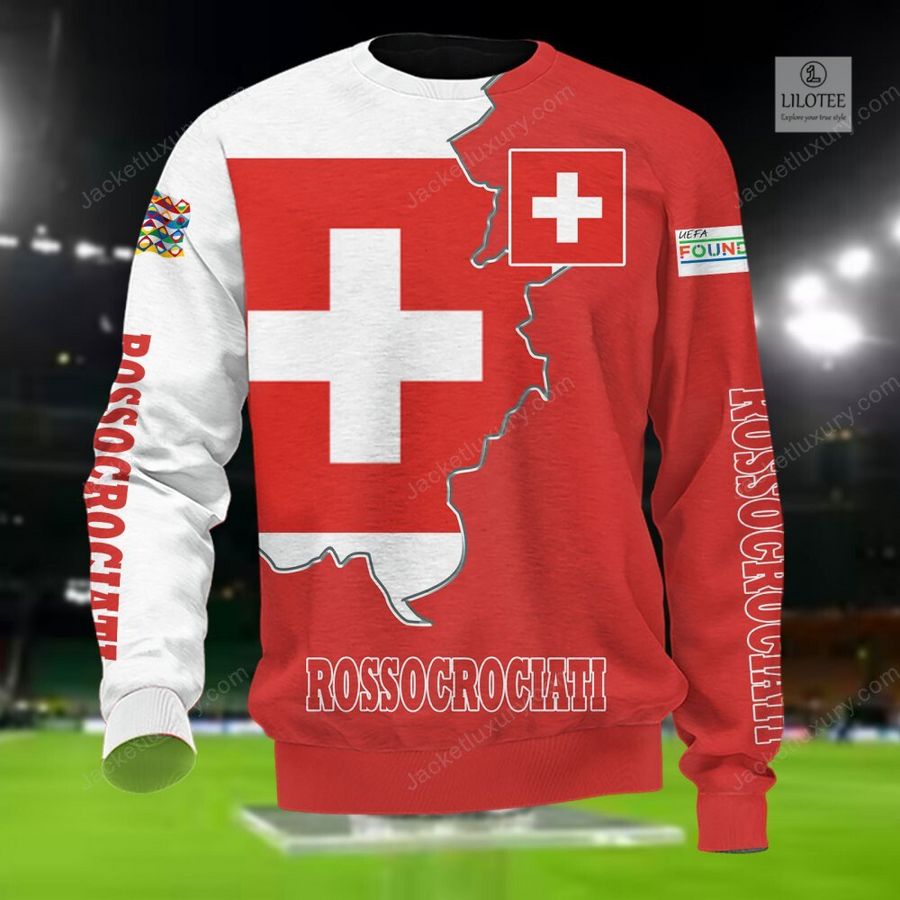 Switzerland Rossocrociati national football team 3D Hoodie, Shirt 5
