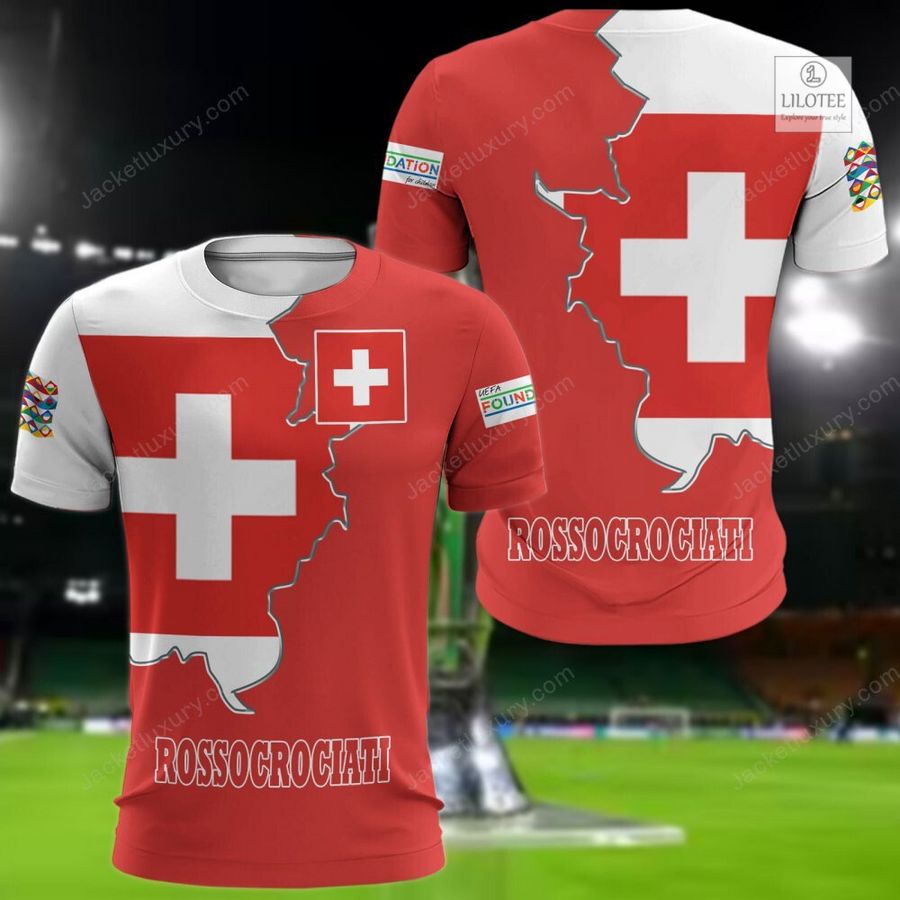 Switzerland Rossocrociati national football team 3D Hoodie, Shirt 8