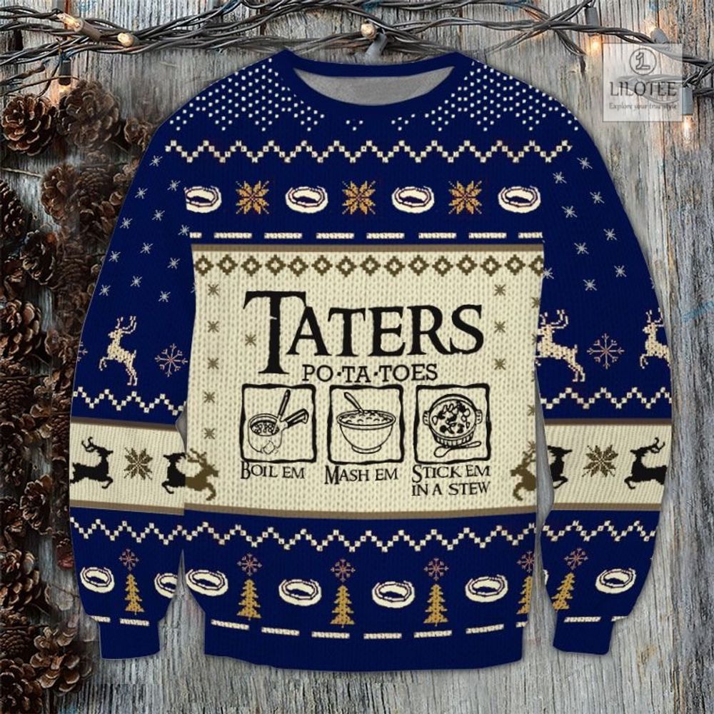 BEST Taters Potatoes Blue 3D sweater, sweatshirt 3