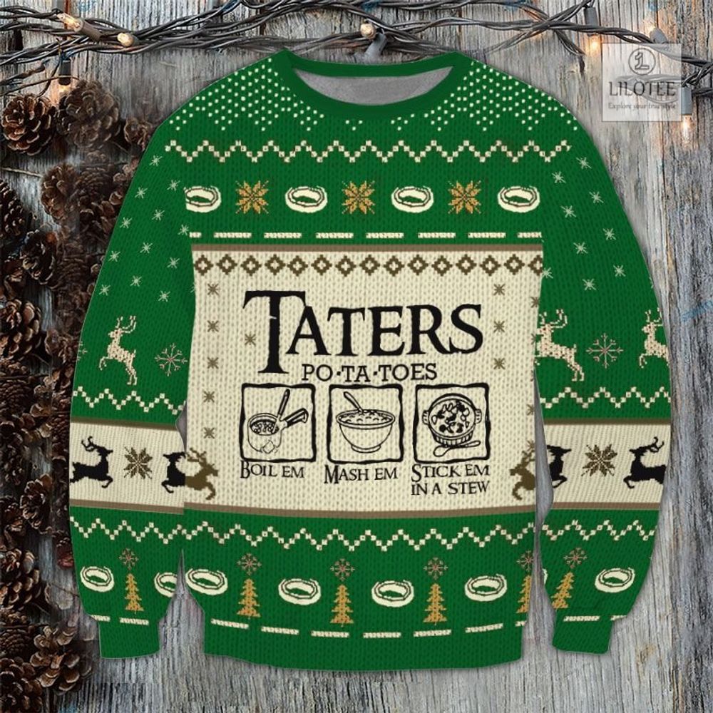 BEST Taters Potatoes Green 3D sweater, sweatshirt 3