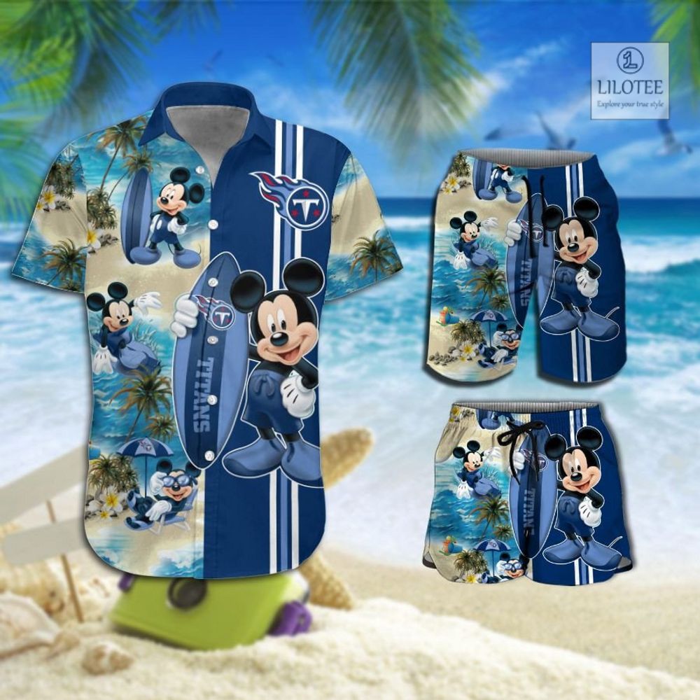 BEST Tennessee Titans Mickey Mouse Hawaiian Shirt, Shorts 8