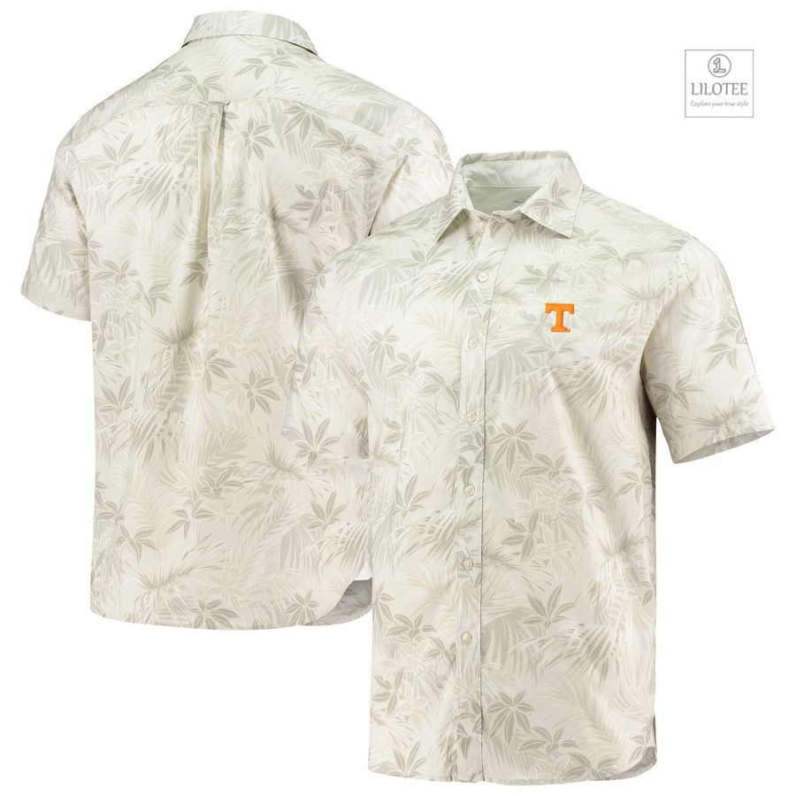 BEST Tennessee Volunteers Tommy Bahama Forest Fronds Oatmeal Hawaiian Shirt 7