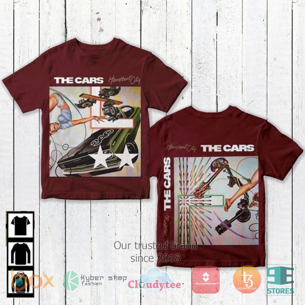 HOT The Cars Heartbeat City 3D over printed Shirt 3