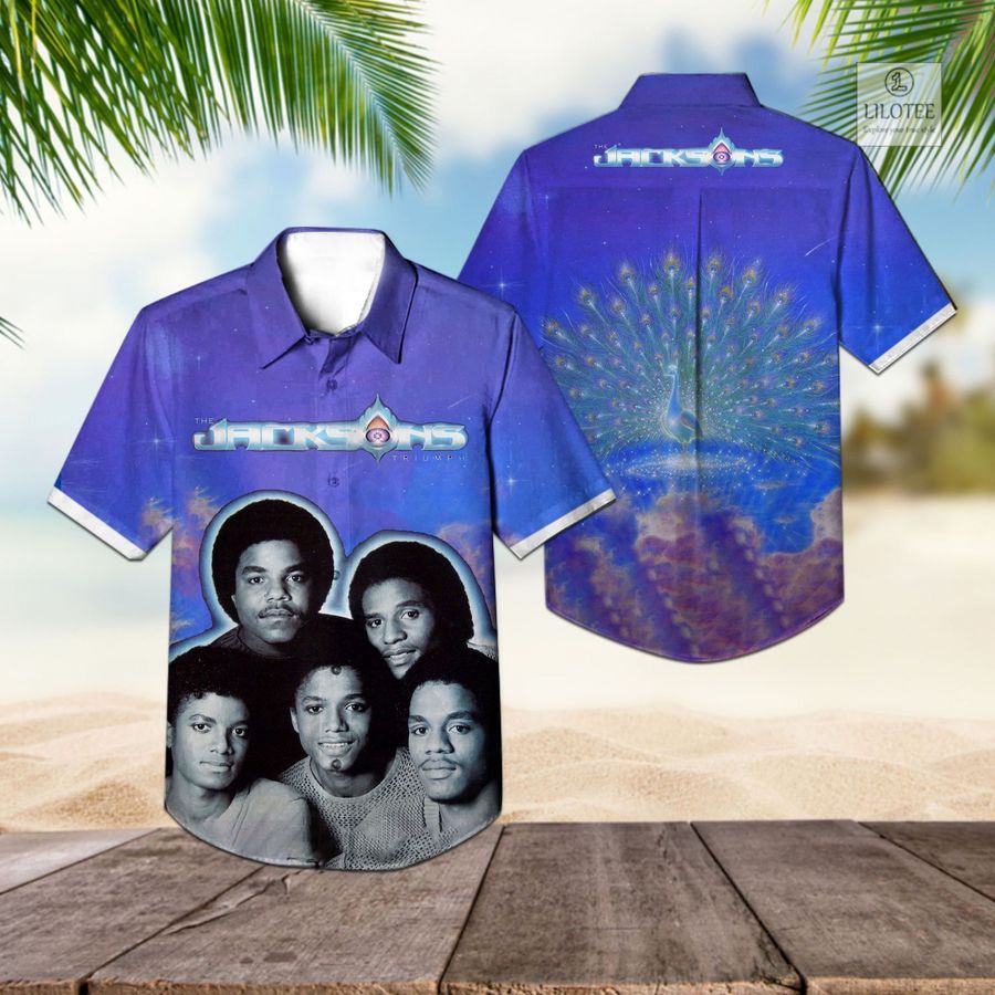 BEST The Jackson 5 Triumph Blue Hawaiian Shirt 3