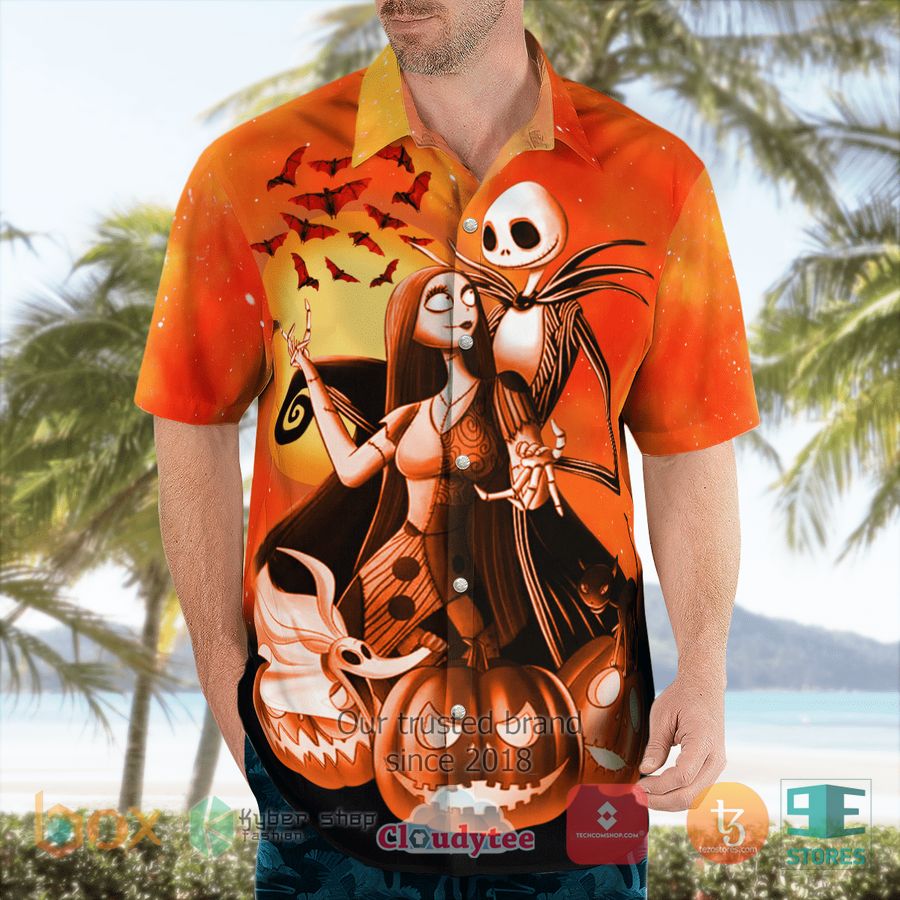 BEST The Nightmare Jack Skellington and Sally The Couple Halloween Night Hawaii Shirt 6