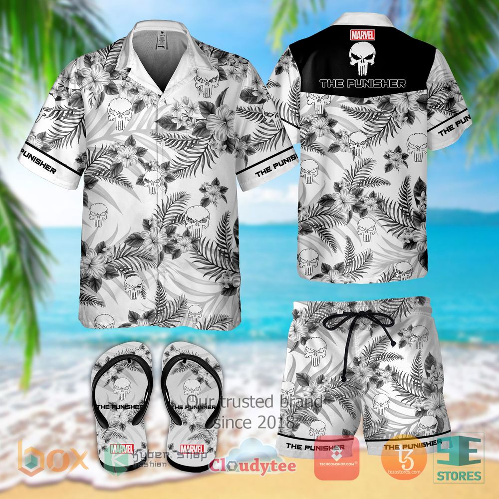 HOT The Punisher Frank Castle Hawaiian Shirt, Shorts 3