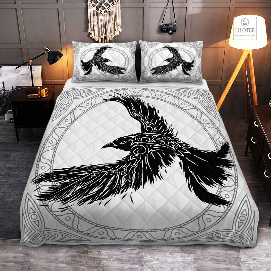 BEST The Ravens Of Odin In Norse Mythology Viking Bedding Set 8