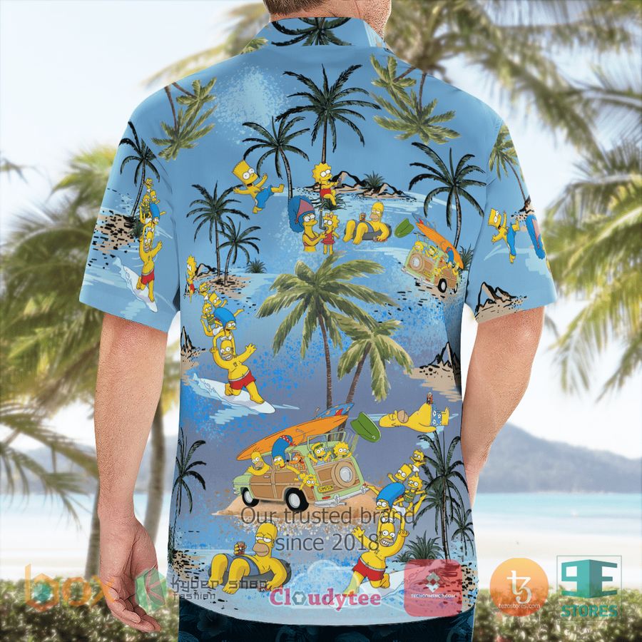 BEST The Simpsons Family On The Beach Hawaii Shirt 4
