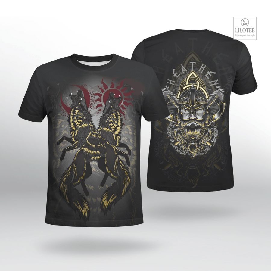 BEST The Sons of Fenrir Hati and Skoll Viking T-Shirt 7