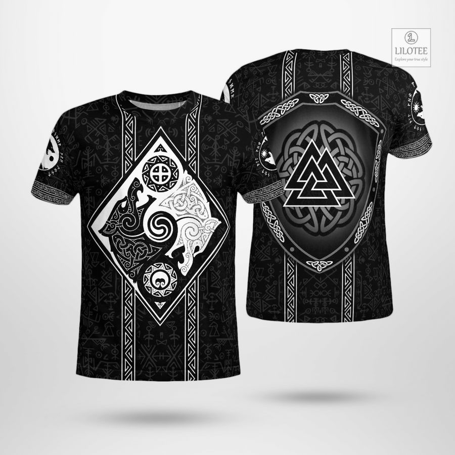 BEST The Sons of Fenrir Skoll and Hati Art Viking T-Shirt 10