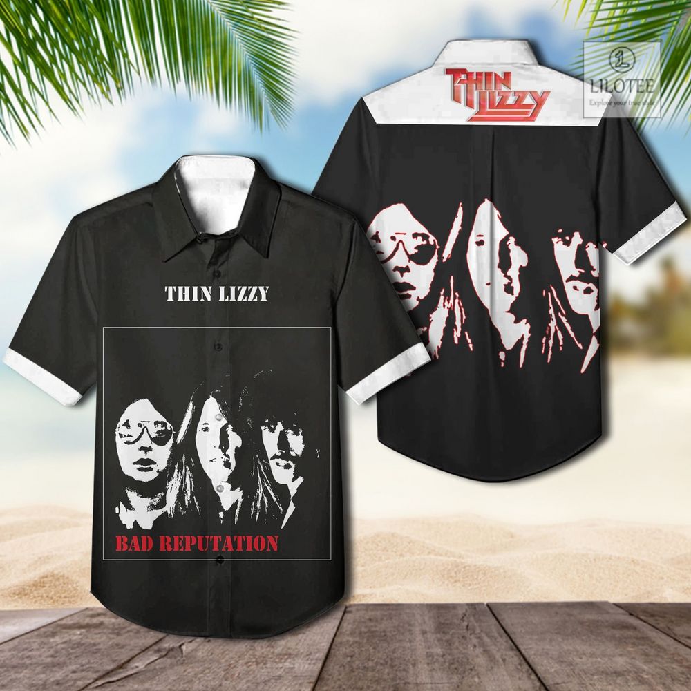 BEST Thin Lizzy Bad Reputation Casual Hawaiian Shirt 2